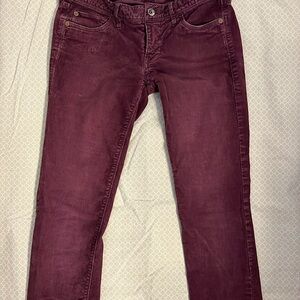 Madewell Corduroy Pants in Purple